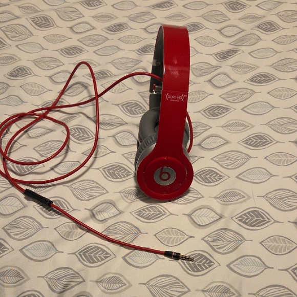 Beats by Dre Red Over-Ear Headphones